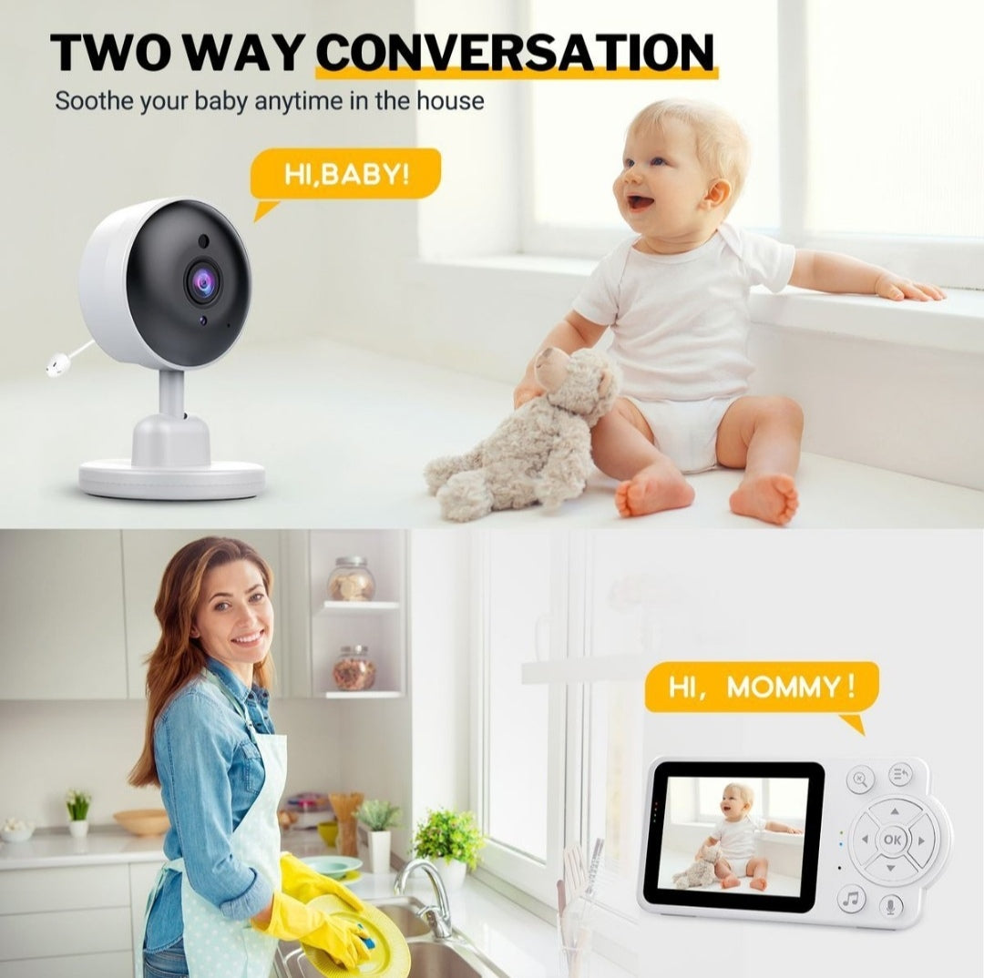 Baby Camera with Audio and 2.8" Wireless Baby Monitor